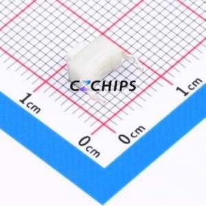 TC-1101T-C-B-W Tactile Switch Through hole Component (THT) Switch Single Pole Single Throw Rectangle Button 2.6N Through Hole - Product Image 2