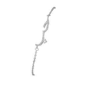 Pulsera de Letras con Circonitas para Mujer, Oro Rosa, Amuleto Árabe de Amor, Joyería con Microincrustaciones para Uso Diario - Product Image 3