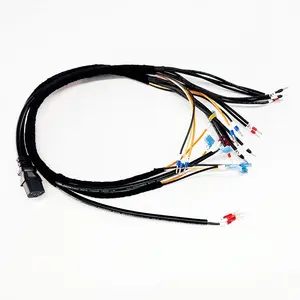 Custom Copper Bare Wire Splice Terminals Ferrule Butt Crimp Connectors 22-10 AWG cable assembly