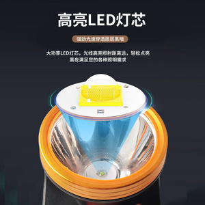 Linterna frontal LED recargable de 3000 mAh de alto brillo con diadema ajustable para pesca, minería y trabajo al aire libre - Product Image 2