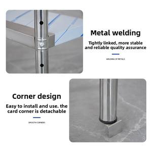 304 roestvrij staal beweegbare werkbank keukenoperatietafel commercieel verdikt aanrecht huishoudelijk geen wielen - Product Image 2