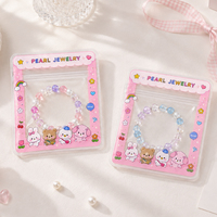 Mini sac à fermeture éclair en PVC transparent givré, refermable, personnalisé, pour emballer des boucles d'oreilles, des bagues, des perles, des breloques