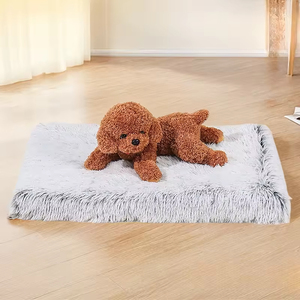 High Eco-Friendly Velvet Fleece <b>Dog</b>/Cat Mat Solid Animal Pattern Plush Square Pet Bed Deep Sleep Winter Wholesale <b>Sofa</b> Bed - Product Image 4