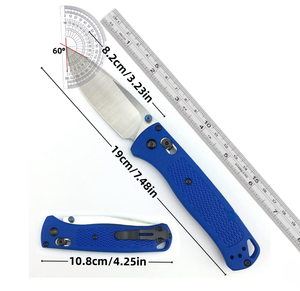 سكين قابل للطي صغير BM 535 بمقبض من النايلون والألياف الزجاجية، شفرة مخصصة بطرف منحني للتخييم والسكاكين التكتيكية، متوفر في الولايات المتحدة - Product Image 6