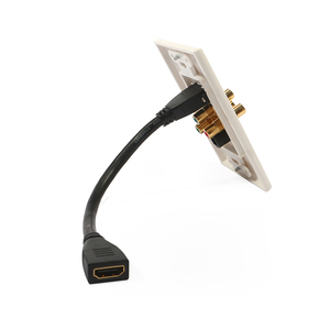 <span class=keywords><strong>Plaque</strong></span> murale 4K avec connecteur femelle-femelle 2.0 en plastique ABS, coupleur 3RCA et Toslink pour <span class=keywords><strong>plaque</strong></span> murale - Product Image 3
