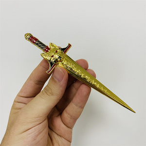 Marcador promocional personalizado de alta calidad, removedor de grapas en forma de espada y logotipo personalizado Manual, abrecartas de latón antiguo para <span class=keywords><strong>sobres</strong></span> - Product Image 1