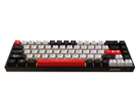 Jedel Clavier mécanique rétroéclairé RVB filaire à 68 touches, interrupteur bleu, USB, nouvelle compatibilité du système britannique pour Windows/MAC en plastique