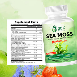 High Quality Sea Moss Gummies with Total Carbohydrate Help Detoxify Promote Clear Skin and Energy Immume System Metabolish Gummi - Product Image 2