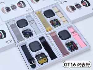 Giá Rẻ Thời Trang Gt16 Thông Minh Đồng Hồ Với Dual Dây Đeo Thép Không Gỉ Dây Đeo Montre Connecte Gts4 Reloj Smartwatch - Product Image 6