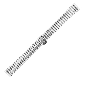 Bracelet de montre en acier inoxydable, bracelet de remplacement à maillons argentés brossés pour usage quotidien professionnel - Product Image 3