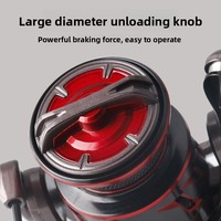 Moulinet de pêche micro-spinning ultra-léger pour lancer à longue distance, main gauche