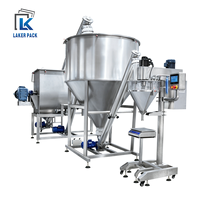 Grand réservoir de stockage avec alimentateur à vis et machine de remplissage à pesage haute précision