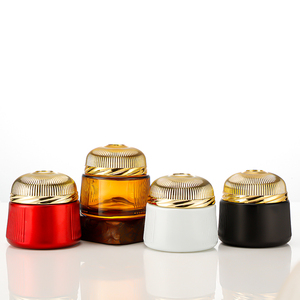 Dubai nghệ tây 150ml lọ thủy tinh có nắp đậy Rỗng Mỹ phẩm bao bì container Blush Vàng nắp thủy tinh kín có thể - Product Image 5