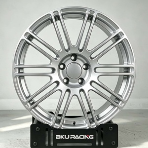 Rines Bku 5x112 para <span class=keywords><strong>VW</strong></span> MK7 GTI <span class=keywords><strong>GLI</strong></span> MK8 Golf R MK6 Audi RS3 S3 S6 TTRS Personalizados de 17 18 19 Pulgadas, Rines de Aleación Plateados Forjados para Carreras - Product Image 3