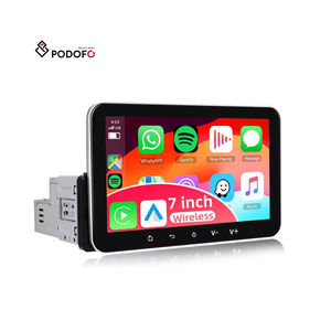 Autoradio Android 7 pouces IPS Podofo Single Din 2+32 Go avec CarPlay sans fil, Android Auto, GPS, WiFi, FM, USB, Bluetooth - Product Image 1