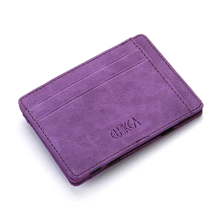 2023 Magic Wallet Geld klammer Reiß verschluss Münzen Elastic Wallet für Männer Geldbörse Unisex Pu Leder Slim Men Wallet Karten halter