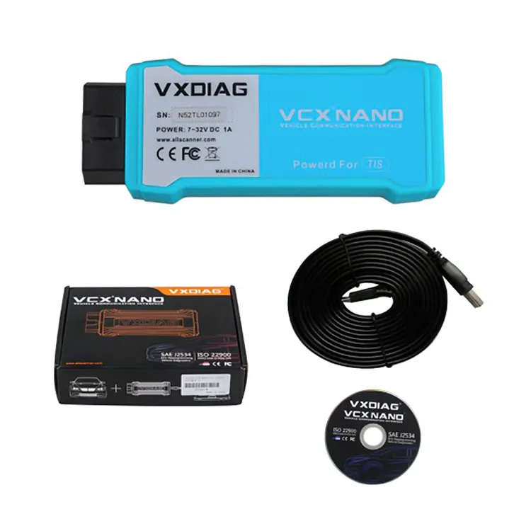 OBD2 VX-DIAG Vcx Nano Voor T-OYOTA Tis Techstream V14 Compatibel Met Sae J2534 Diagnostic Tools Met Programmering