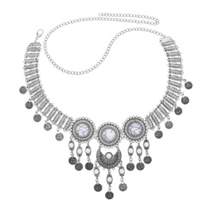 Vintage Style Coin Tassel Alloy <strong>Waist</strong> <strong>Chain</strong> Bohemian Antique Silver Body <strong>Chain</strong> Seaside Holiday Style Dress <strong>Belt</strong> - Product Image 4