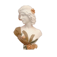 Buste romain en marbre pierre style personnalisé pierre blanche classique marbre méduse buste tête statues à vendre