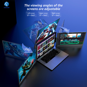 Màn hình di động hàng đầu Màn hình <span class=keywords><strong>LCD</strong></span> 14 inch, mở rộng ra ba màn hình, Bộ mở rộng Màn hình Quad 1080P - Product Image 6