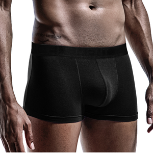 Boxers pour hommes EU & USA, personnalisables avec logo, en coton et élasthanne, avec logo sur la ceinture, couleur unie, sport, ouverture frontale, grandes tailles - Product Image 2