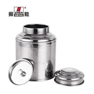 250グラムStainless Steel Round Tea Tins Hot Sale High Quality Metal Tin Box