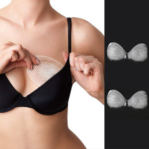 Coussinets de soutien-gorge en silicone invisibles respirants de haute qualité forme ronde lève-sein et couvre-mamelons Patch respirant perforé - Product Image 5
