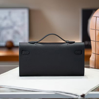 Pochette longue de luxe en cuir véritable pour femme ; Sac à bandoulière tendance pour le quotidien, sac de soirée, vente en gros d'usine
