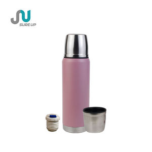 Borraccia Termica in Acciaio Inox <span class=keywords><strong>da</strong></span> 350ml con Coperchio Push & Pour, Bottiglia Isolata a Doppia <span class=keywords><strong>Parete</strong></span> per Tè e Caffè, Senza BPA - Product Image 2