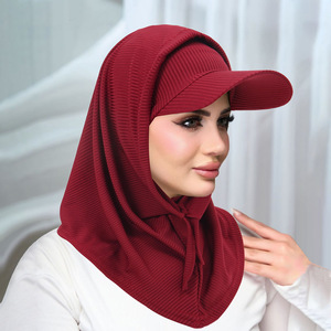 Écharpe longue en polyester solide avec fonction respirante et chauffante pour l'hiver, usage quotidien et extérieur, idéale pour les porteurs de <span class=keywords><strong>hijab</strong></span> - Product Image 2