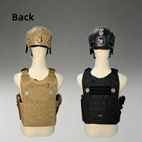 Gilet et Casque Tactiques Multifonctionnels en Plastique Réalistes pour Activités Extérieures V8 avec Intégration Laser et Mode Tactile pour Balle d'Eau