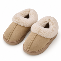 Chaussons d'hiver chauds en peluche pour femmes, doublés de fourrure, antidérapants, doux et confortables, pour l'intérieur et l'extérieur, style décontracté, bottes de maison tendance
