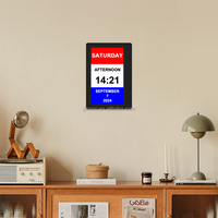Beliebte 7-Zoll-Großbild-Anzeige Zeit-und Datums uhr WiFi digitaler Kalender wecker geeignet für die Heim dekoration