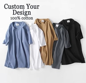 T-shirt personnalisé avec logo imprimé en sérigraphie, 100% coton respirant et écologique, pour homme, décontracté, manches courtes, à porter au quotidien - Product Image 2