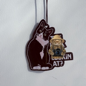 Ambientadores de Papel con Forma de Gato y Logotipo Personalizado al por Mayor, Ambientadores para Coche con Aroma a Perfume, Accesorios para Coche al por Mayor, Regalos Promocionales - Product Image 2