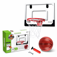 Panier de basket portable pliable en métal pour montage mural, intérieur/extérieur, avec mini-panneau de jeu, pour enfants, adolescents et adultes