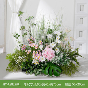 Bouquet de fleurs artificielles Greenway 30cm-100cm, arrangement végétal décoratif de style campagnard pour la maison, le jardin et l'aménagement paysager - Product Image 4