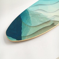 Mini planches de surf en bois laminé, logo personnalisé, bon marché, collection
