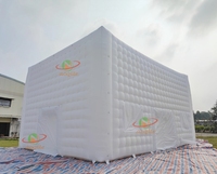 Tente Gonflable Mobile LED OEM pour Événements, Mariages, Gazebo Cube, Grande Tente Portable pour Soirées, Clubs de Nuit, Extérieur, en Tissu Oxford, Certifiée CE
