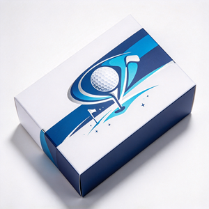 Caja de regalo para 3 pelotas de golf con impresión de logotipo personalizado y embalaje para envío - Product Image 4