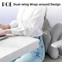 Coussin de soutien lombaire ergonomique en mousse à mémoire de forme double couche avec logo personnalisé, pour siège de voiture, lavable, étiquette privée, vente en gros