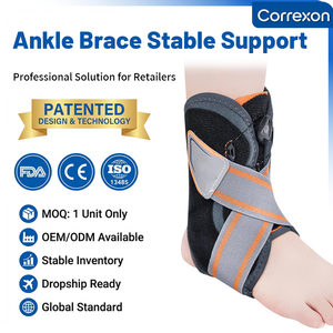 Attelle <span class=keywords><strong>de</strong></span> <span class=keywords><strong>cheville</strong></span> réglable à compression sécurisée pour blessures sportives et récupération, design fin, CE ISO FDA OEM - Product Image 1