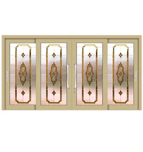 Isolation <span class=keywords><strong>phonique</strong></span> anti-vol étroites portes à cadre d'aluminium double <span class=keywords><strong>porte</strong></span> <span class=keywords><strong>coulissante</strong></span> en verre trempé pour la construction - Product Image 2
