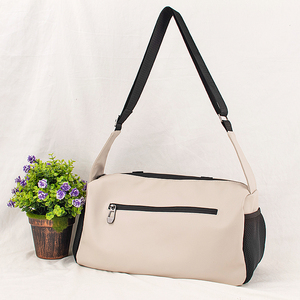 Sac de messager sportif léger et portable de grande capacité, sac de voyage à bandoulière unique en PU tendance avec <span class=keywords><strong>fermeture</strong></span> à glissière - Product Image 3