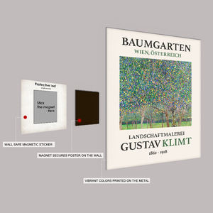 Offre Spéciale : Décoration Murale Écologique en Métal pour Chambre d'Adolescent – Impression sur Métal Motif Marché Floral, Fixation Magnétique Personnalisée - Product Image 1