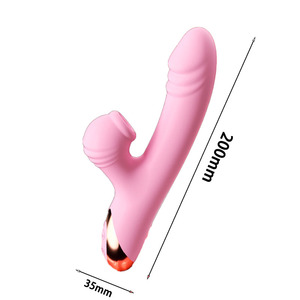 Heißer 2-in-1 Paar-Sexspielzeug Orgasmischer Dual-G-Punkt-Stimulator <span class=keywords><strong>Rabbit</strong></span>-Vibrator Medizinisches Silikon Klitoris-Sauger Dildo für Frauen Erotikspielzeug - Product Image 2