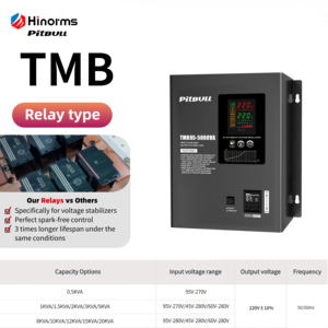 Hot bán tự động điều chỉnh điện áp Pitbull TMB-15KVA rộng phạm vi đầu vào LED hiển thị kỹ thuật số tốc độ phản ứng nhanh ổn định - Product Image 2
