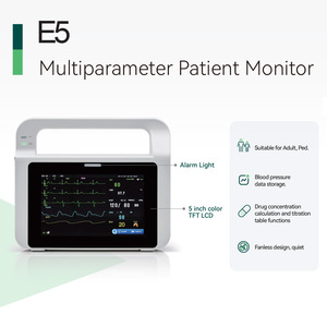 Moniteur patient E5 ECG SpO2 Écran tactile 5 pouces Batterie intégrée Certifié CE Utilisation hospitalière et domestique - Product Image 4