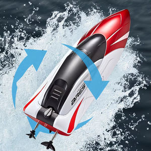 Bateau de hors-bord télécommandé à grande vitesse radiocommande électrique modèle de bateau de jouet d'eau de garçon électrique à grande vitesse - Product Image 1