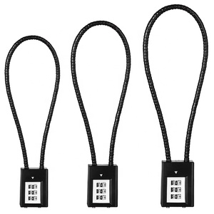 Câble Long <span class=keywords><strong>Master</strong></span> <span class=keywords><strong>lock</strong></span> 3 lettres Serrure de voyage Serrure à combinaison bagages pour ordinateur portable sac à dos tiroir - Product Image 6